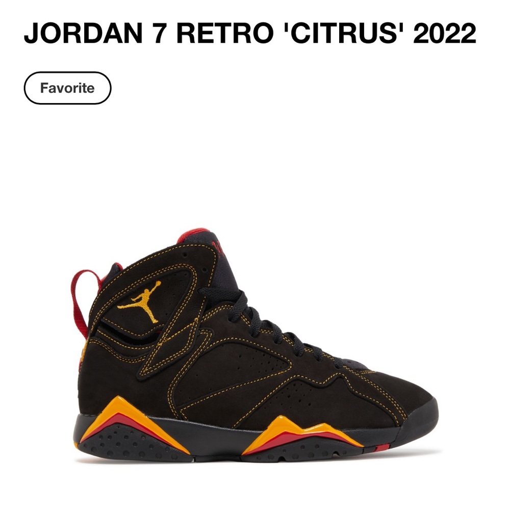 JORDAN 7 RETRO 'CITRUS' 2022